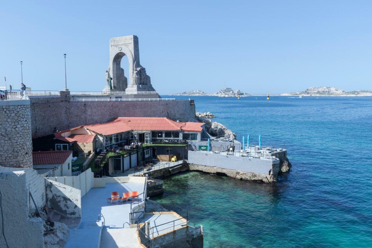 Stud Terras Ville Corniche 2 Pers Stat Gratuit Rue Modif Suivt Possib Et Accord Exclusif Marseilles Exterior foto